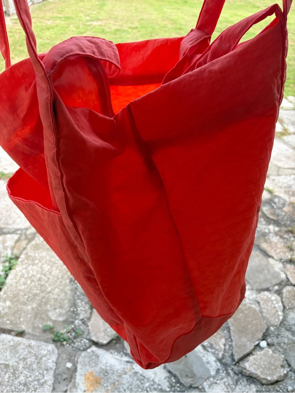 Baggu Poppy Cloud Large Travel Coral Tote Bag